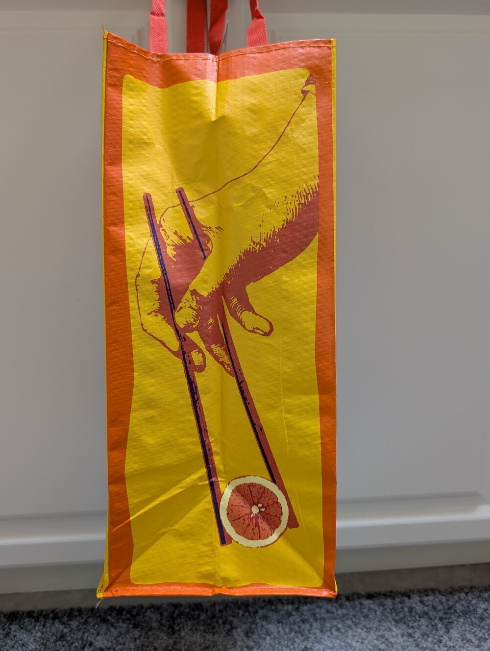 NWT Rare Trader Joes Orange Chicken Reusable Grocery Bag - Picture 3 of 4
